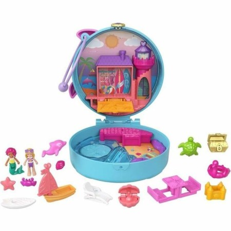 Playset Polly Pocket Dolphin Beach Box