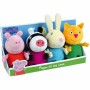 Jouet Peluche Jemini Peppa Pig Lot 4 Unités