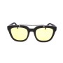 Gafas de Sol Hombre Saturnino JUPITER BLACK_VYNIL POLISHED LASER SILVER MATTE BRIDGE