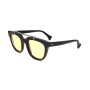 Gafas de Sol Hombre Saturnino JUPITER BLACK_VYNIL POLISHED LASER SILVER MATTE BRIDGE