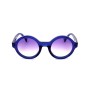 Lunettes de soleil Unisexe Saturnino LUNA TRANSPARENT BLUE POLISHED