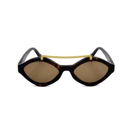 Lunettes de soleil Femme Saturnino NEO DARK AVANA POLISHED GOLD MATTE BRIDGE