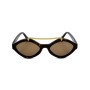 Gafas de Sol Mujer Saturnino NEO DARK AVANA POLISHED GOLD MATTE BRIDGE