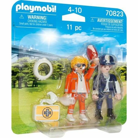 Playset Playmobil 70823A Doctor Policía 70823 (11 pcs)