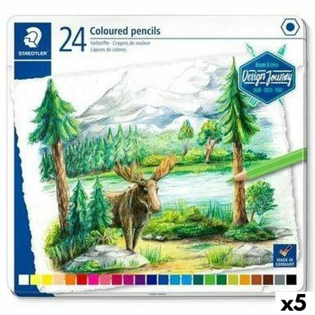 Crayons de couleur Staedtler Design Journey 24 Pièces Multicouleur (5 Unités)