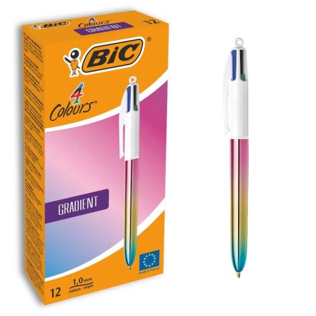 Bolígrafo Bic Gradient 0,32 mm Multicolor (12 Unidades)