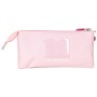 Portatodo Triple Minnie Mouse 22,5 x 2 x 11,5 cm Rosa