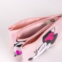 Portatodo Triple Minnie Mouse 22,5 x 2 x 11,5 cm Rosa