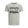 Camiseta de Manga Corta Hombre JJNEW AIDEN TEE SS CREW Jack & Jones 12222882 Verde