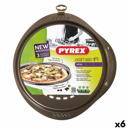 Molde para Pizza Pyrex Asimetria Metal Ø 32 cm (6 Unidades)