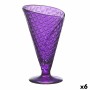 Coupe de glaces et de milkshakes Gelato Violet verre 210 ml (6 Unités)