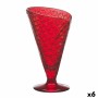 Coupe de glaces et de milkshakes Gelato Rouge verre 210 ml (6 Unités)