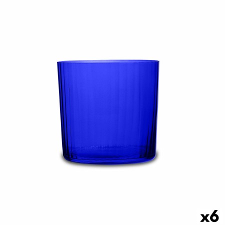 Vaso Bohemia Crystal Optic Azul Vidrio 350 ml (6 Unidades)