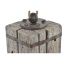 Support de porte DKD Home Decor 14 x 14 x 23,5 cm Métal Bois Aluminium