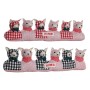 Sujetador de puerta DKD Home Decor 79 x 10 x 20 cm Arena (2 Unidades)