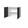 Armoire 60 x 30 x 58 cm Gris Blanc