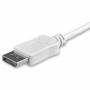 Adaptador USB C a DisplayPort Startech CDP2DPMM1MW Blanco 1 m