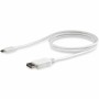 Adaptador USB C a DisplayPort Startech CDP2DPMM1MW Blanco 1 m