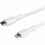 Câble USB-C vers Lightning Startech RUSBCLTMM1MW Blanc 1 m