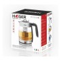 Hervidor y Tetera Eléctrica Haeger EK-22F.020A Acero Inoxidable Blanco 2200 W