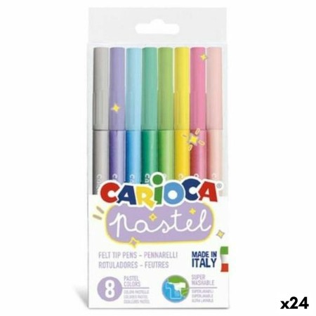 Ensemble de Marqueurs Carioca Pastel Multicouleur (24 Unités)