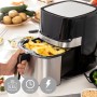 Freidora sin Aceite InnovaGoods Fryinn Pro 5500 Negro Acero Inoxidable 1700 W 5,5 L