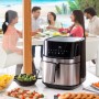 Freidora sin Aceite InnovaGoods Fryinn Pro 5500 Negro Acero Inoxidable 1700 W 5,5 L