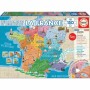 Puzzle Enfant Educa Departments and Regions of France Carte (150 Pièces)