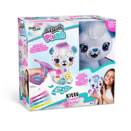 Juego de Manualidades Canal Toys Airbrush Plush Kitty Customizado