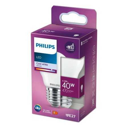 Lampe LED Philips  4,5 x 7,8 cm E27 F 470 lm 4,3 W (4000 K)