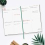 Agenda Finocam Dotted Monstera 2023-2024 14 x 20,4 cm Multicolor