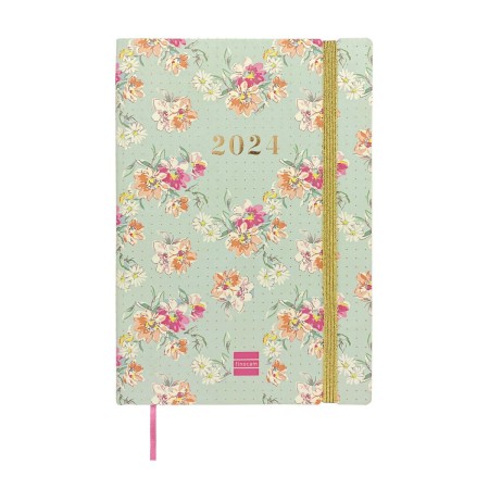 Agenda Finocam Dotted Bloom 2023-2024 14 x 20,4 cm Multicolor