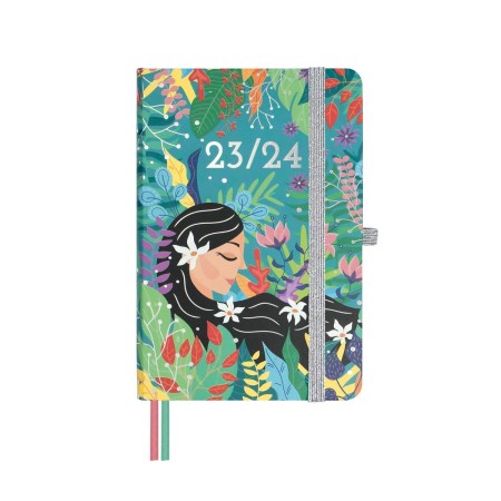 Agenda Finocam Mínimal Lady 2023-2024 Multicouleur 10 x 15 cm