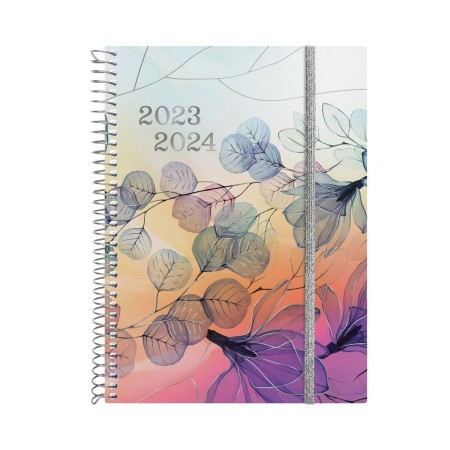 Agenda Finocam Pretty 2023-2024 15,5 x 21,2 cm Multicouleur