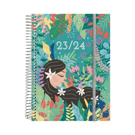 Agenda Finocam Lady 2023-2024 15,5 x 21,2 cm Multicolor