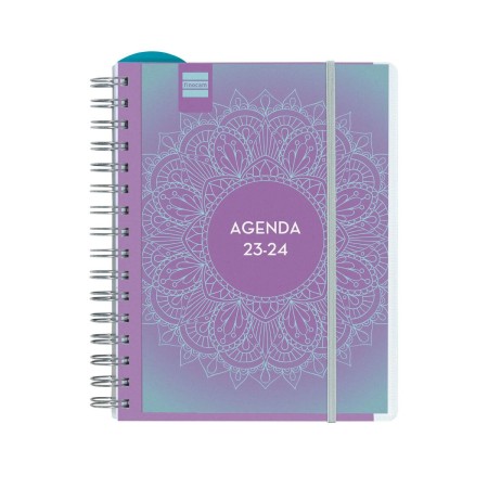 Agenda Finocam 2023-2024 Mandala Docente 15,5 x 21,2 cm Multicolor Cuarto