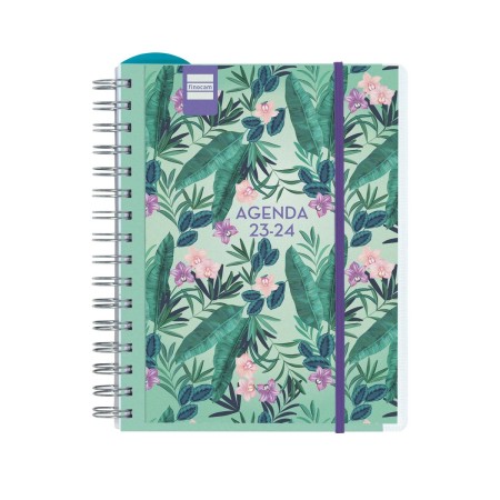 Agenda Finocam Tropic 2023-2024 Docente 15,5 x 21,2 cm Multicolor Cuarto