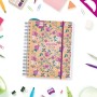 Agenda Finocam Flowers 2023-2024 Docente 15,5 x 21,2 cm Multicolor Cuarto