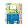 Agenda Finocam Flowers 2023-2024 Docente 15,5 x 21,2 cm Multicolor Cuarto