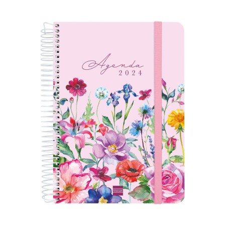 Agenda Finocam Cloe 2023-2024 Rosa 15,5 x 21,2 cm