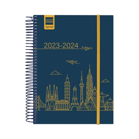 Agenda Finocam City 2023-2024 Escolar 15,5 x 21,2 cm Multicolor Cuarto