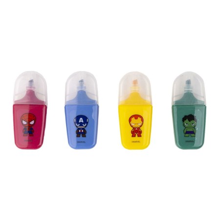 Set de Marcadores Fluorescentes The Avengers 4 Piezas Multicolor