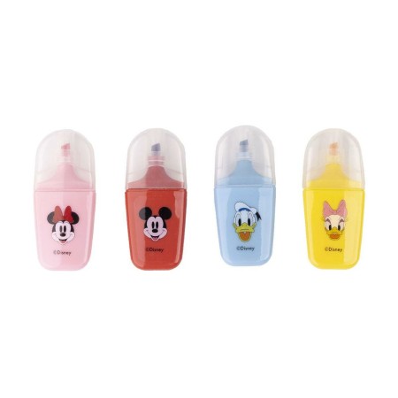 Ensemble de Marqueurs Fluorescents Mickey Mouse 4 Pièces Multicouleur