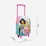 Cartable à roulettes Princesses Disney Rose