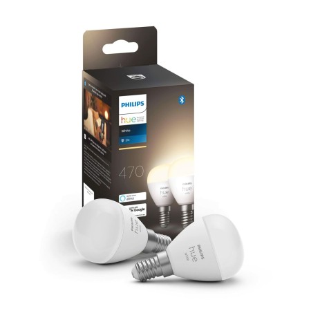 Ampoule à Puce Philips Blanc E14 40 W G 470 lm (2700k) (2 Unités) (Reconditionné A+)