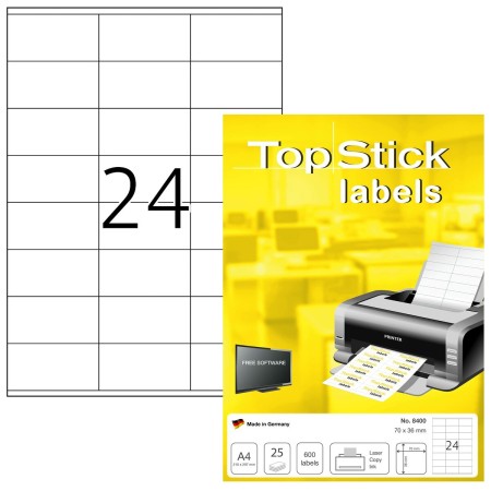 Etiquetas TopStick Papel Blanco (Reacondicionado B)