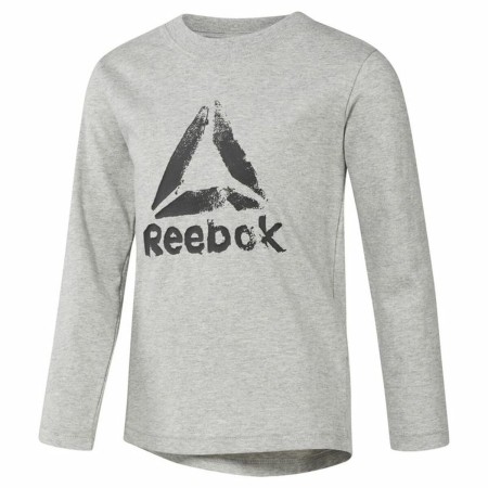 T-shirt à manches longues enfant Reebok Boys Training Essentials Gris clair