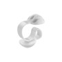 Sujetacables Inofix Clip Adhesivo Triple Blanco