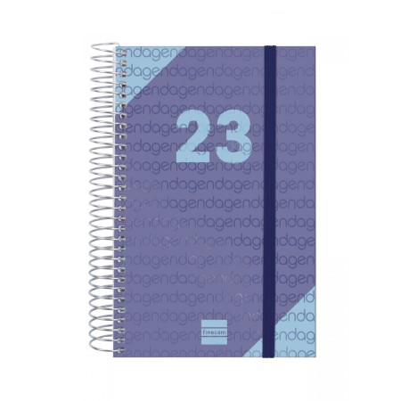 Agenda Finocam Year 2023 11,7 x 18,1 cm Bleu