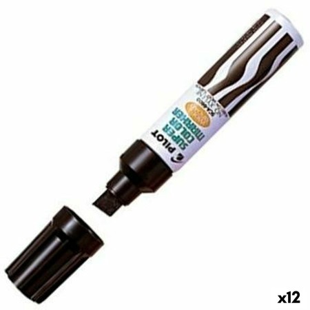 Rotulador permanente Pilot SCA-6600 3-10 mm Negro (12 Unidades)